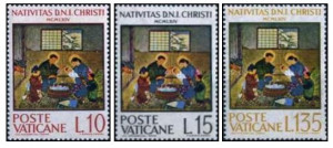 Vatican 1964 - Craciun, serie neuzata