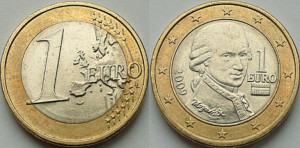 Austria 2009 - 1 euro, circulata
