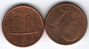 Franta 2007 - 1 eurocent, circulata