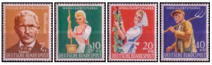 Germania 1958 - munca, serie neuzata