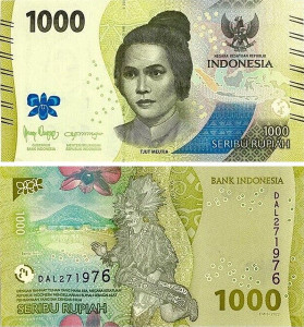 Indonezia 2022 - 1000 rupiah, necirculata