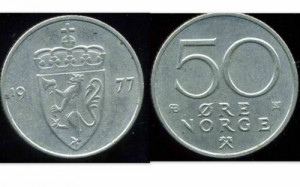 Norvegia 1977 - 50 ore, circulata