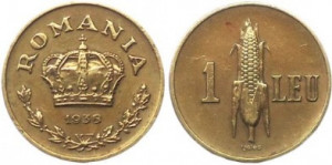 Romania 1938 - 1 leu, circulata