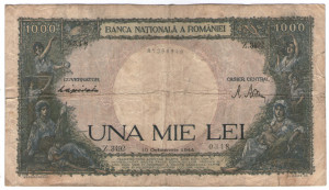 Romania 1944 octombrie - 1000 lei, circulata