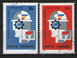 Romania 1969 - colaborarea, serie stampilata
