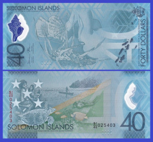 Solomon Islands 2018 - 40 dollars, XF - comemorativ