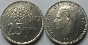 Spania 1980 - 25 pesetas, circulata