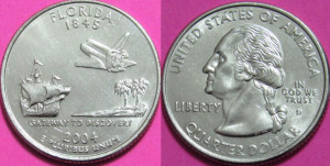 SUA 2004D - 25 cents, circulata - Florida