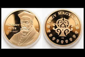 Ungaria 2011 - Pazmany Peter 1570-1637, cardinal - medal aurit