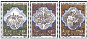 Vatican 1974 - Bonaventura Bagnoregio, serie neuzata