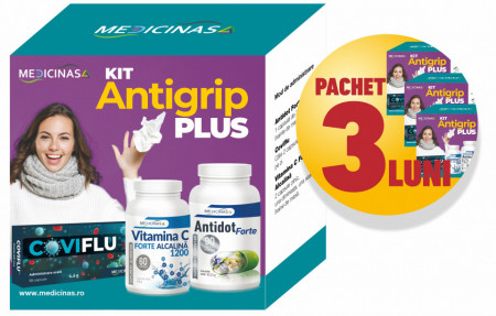 3 x KIT Antigrip PLUS - remediul puternic împotriva răcelilor de sezon