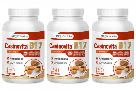Casinovita B17 - Amigdalina - Pachet 3 luni + GRATUIT la prima comandă cartea ”Ce mănânci ca să combați cancerul”