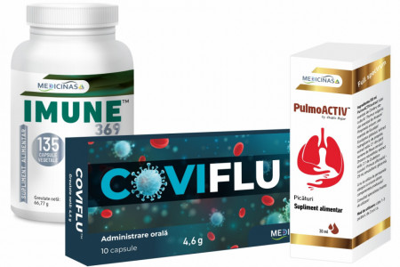 Pachet Imune 369 - Coviflu - Pulmoactiv pentru1 luna