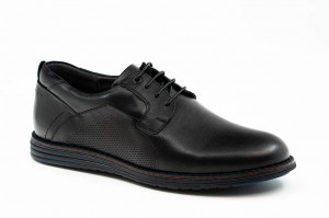 Pantofi casual barbati Duce negru (piele naturala)
