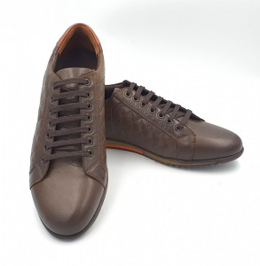 Men's natural leather sport shoes EMME Light brown