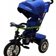 Tricicleta Turbo Bike cu poziție pentru somn Baby Care Albastru