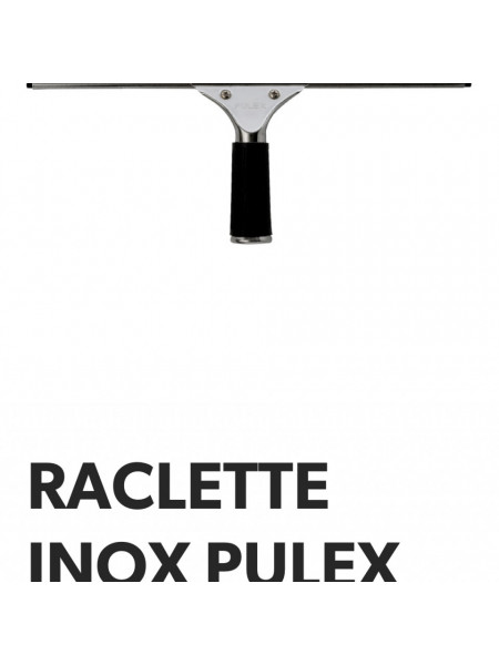 RACLETA INOX PULEX pentru spălat geamuri- EuroMop si banda cauciuc Pulex - 45 cm