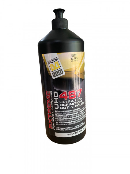 Soluție pentru îndepărtarea defectelor- VIRTUS 487 – UHD EXTREME CUT &POLISH ANTIHOLOGRAMA 1L