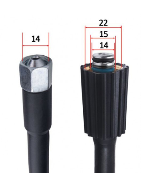 Furtun presiune pentru pistol spalat M14 -10 m
