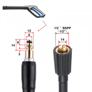 Furtun presiune pentru aparate Nilfisk , M22, interior 14- 10 m