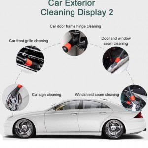 Pensule detailing auto, 5 buc/set - par natural