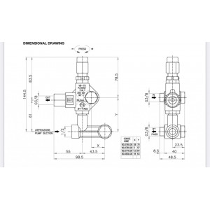 Supapa By-Pass VB 75 X:4,5 Y:64-Regulator presiune