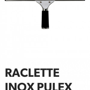 RACLETA INOX PULEX pentru spălat geamuri- EuroMop si banda cauciuc Pulex - 25 cm