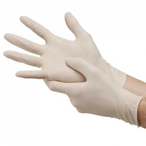 Manusi de unica folosinta din latex nepudrate Guide 602 -100 bucati marimea M
