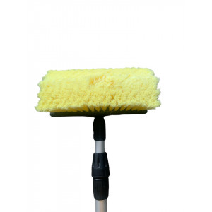 Perie camioane(tir) si coada telescopică cu racord apa, robinet 140-250cm