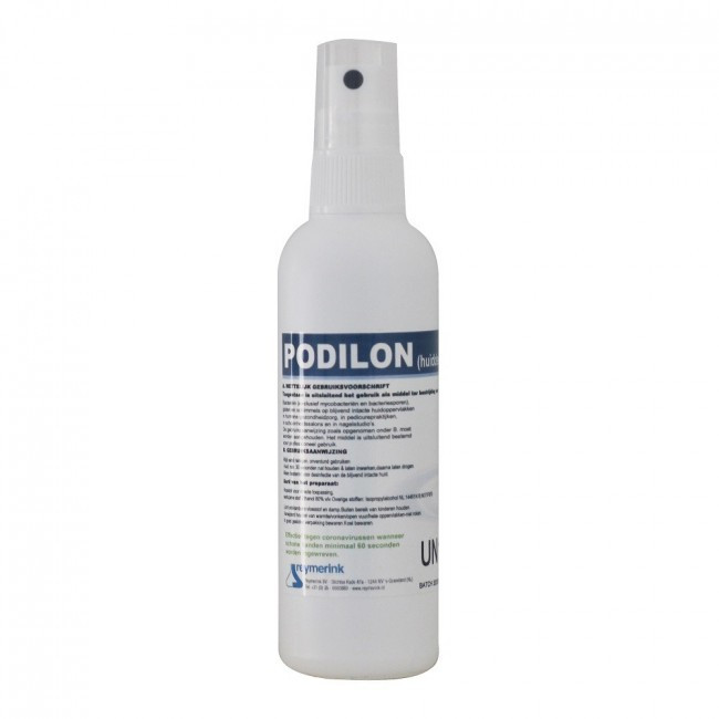 Spray Mani Alcol Podilon 100ml 80% Flacone 1 pz