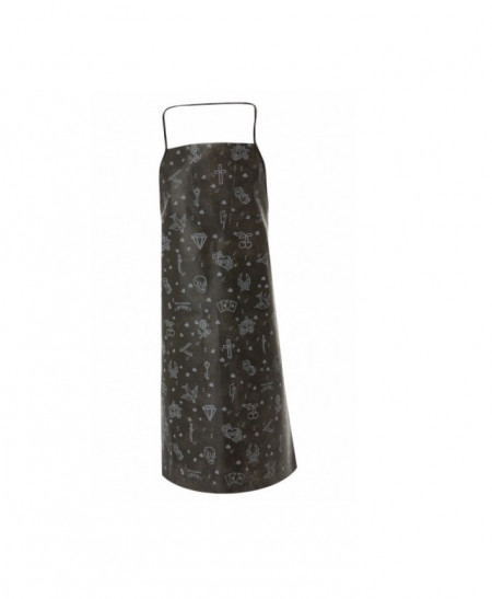 Grembiule Lavabile nero 5 Pz in TNT tessuto non tessuto monouso old school