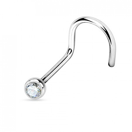 Piercing sterile Nostril Bianco 0,8Ø 1 pz