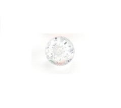 Pallina UV 1,2ø ; 3mm trasparente con glitter
