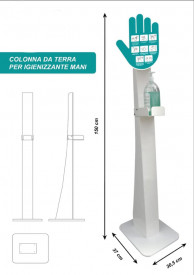 Colonnina per Gel igienizzante mani