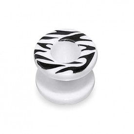 Tunnel In UV Zebra Bianco 14mm