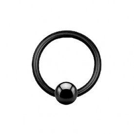 Ball Closure Ring Nero 1,2ø ; 10mm