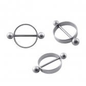 Piercing capezzolo silver