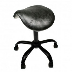Sgabello a sella - Black & Grey