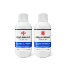 Acqua Ossigenata disinfettante 3% 10 volumi 250 ml - perossido di idrogeno 2 pz