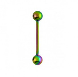Barbell In Titanio Multicolor 1,6ø, 18mm Pallina 5mm