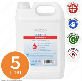 GEL LIQUIDO ALCOLICO IGIENIZZANTE MANI CON ALCOL ≥70% - FLACONE DA 5 LITRI