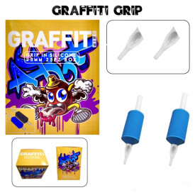 GRAFFITI GRIP BLUE 7 ROUND 25MM 25PZ