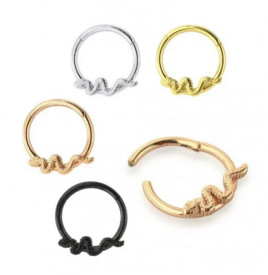 Circular Clicker Snake Black 1.2ø X 10mm