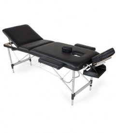 Lettino Massaggio in alluminio 3 Zone Colore Nero (Costo spedizione 18,00 euro)