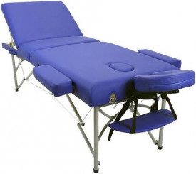 Lettino Massaggio in alluminio 3 Zone Colore BLU (COSTO DI SPEDIZIONE EXTRA)