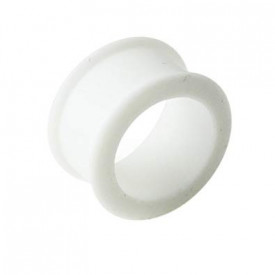 Tunnel in silicone Bianco 16mm