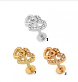 Tragus Silver 1,2ø,6mm