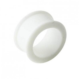 Tunnel in silicone Bianco 26mm