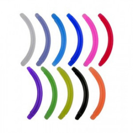 Banana curva Bianca/trasparente UV Flessibile 1.6ø 12MM