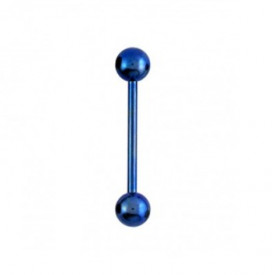 Barbell In Titanio Blu 1,6ø, 18mm Pallina 5mm